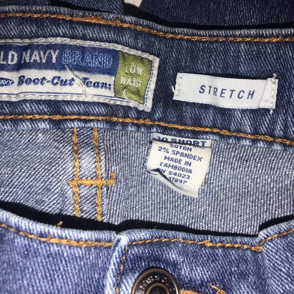 OLD NAVY JEANS SIZE 10 Classic Straight Leg Blue Jeans Boot cut flare - Picture 7 of 12